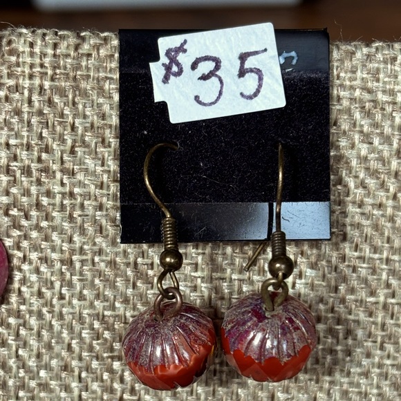 Autumn/Fall Pumpkin Earrings - NWT - Picture 3 of 9